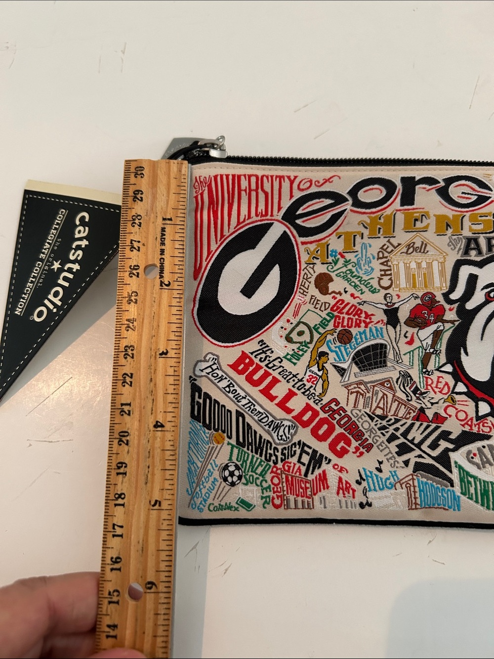 Catstudio university of georgia emblems Zip Pouch NEW Bulldog Sanford stadium - Picture 8 of 10